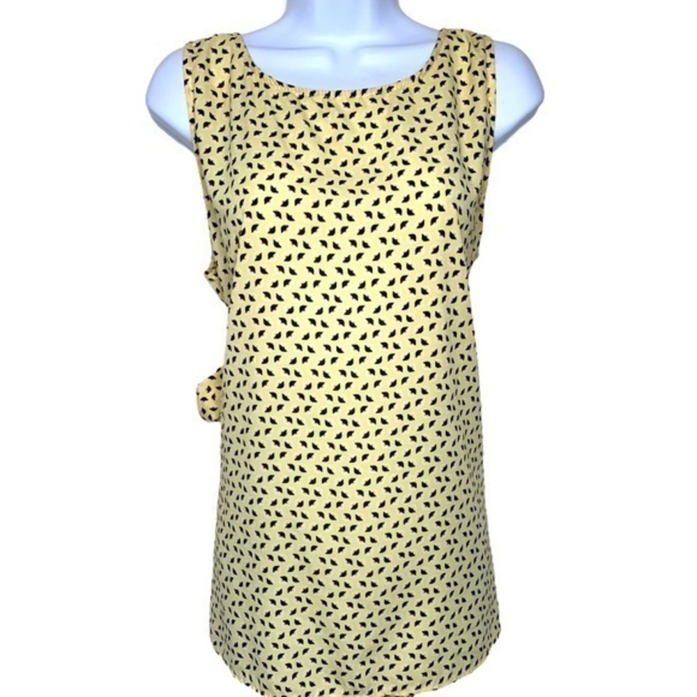 MERI SKYE belted sleeveless blouse